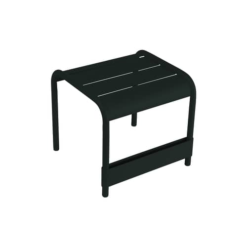 Beistelltisch Luxembourg metall schwarz / Fußstütze - 44 x 42 cm - Fermob - Lakritz - lackiertes Aluminium