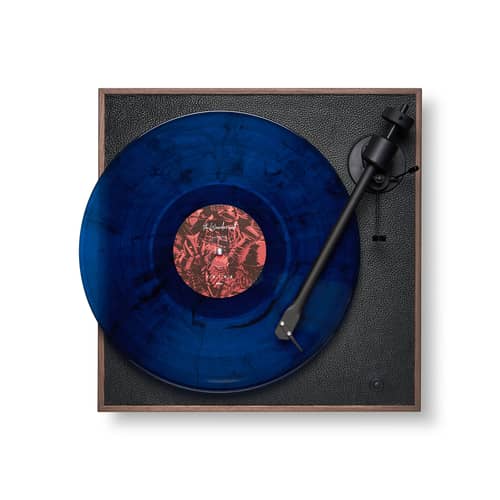 Platine vinyle Square CC - La Boîte Concept - Noyer  / Cuir noir - Aluminium, Cuir, MDF, Noyer