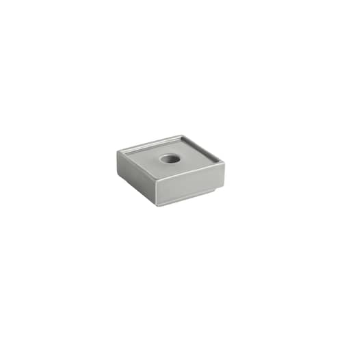 Portacandela Mattone ceramica grigio / Piccolo - 9,4 x 9,4 cm - Hay - Grigio - Gres