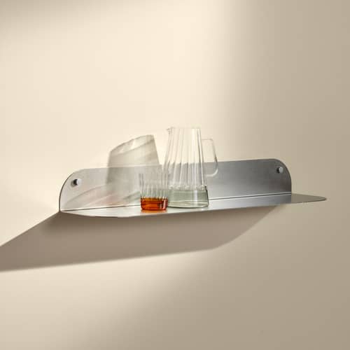Regal Tokyo Large metall silber / L 80 cm - Maison Sarah Lavoine - Gebürsteter Edelstahl - gebürsteter rostfreier Stahl