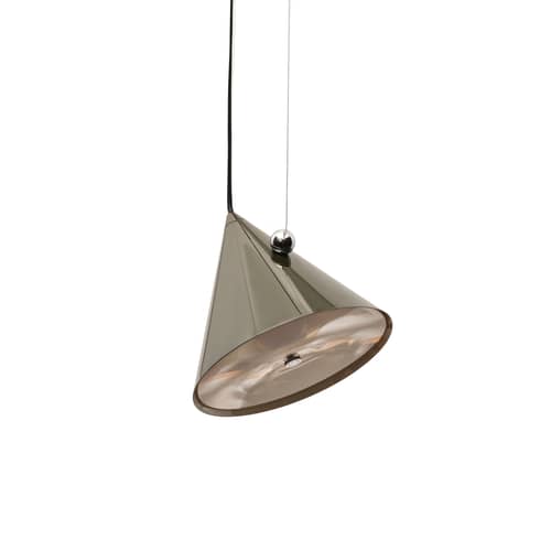 Sospensione Pose LED metallo verde / Ø 25 x H 24,5 cm - Girevole - Tom Dixon - Alga marina - Acciaio termolaccato