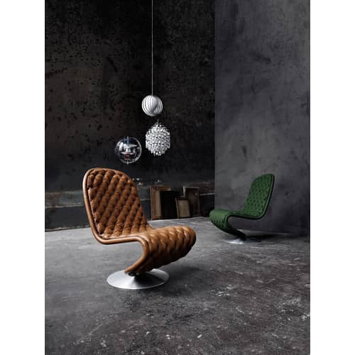 Suspension Moon métal blanc / Ø 34 cm - Panton 1960 - Verpan - Blanc - Métal chromé, Métal peint