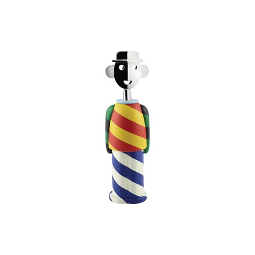 Tire-bouchon Alessandro M. - Twirl / édition limitée 2026 (Alessandro Mendini, 1994) - Alessi - Twirl / Multicolore - Biocomposite AlkiPaper, Zamac chromé