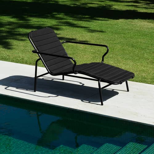 Accessoire / Coussin pour transat Vig - Normann Copenhagen - Noir - Mousse à mémoire de forme, Tissu outdoor