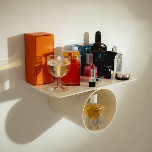 Étagère Pipeline Solo raawii / L 37 cm - Blanc - Métal | Made In Design
