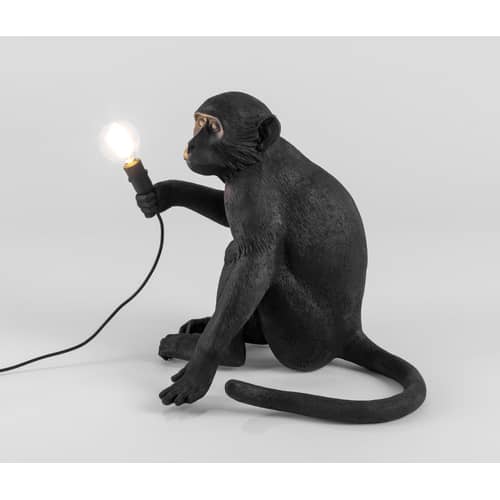 Lampe d\'extérieur Monkey OUTDOOR - Sitting / H 32 cm - Seletti - Sitting - Résine