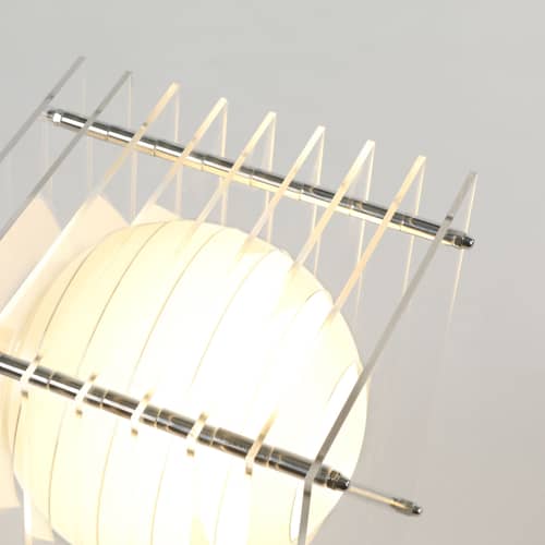 Lampe de table Lop Small Rectangle plastique transparent / Lauréat Archiproducts Design Award - BANG - Transparent - Acrylique, Inox, Verre