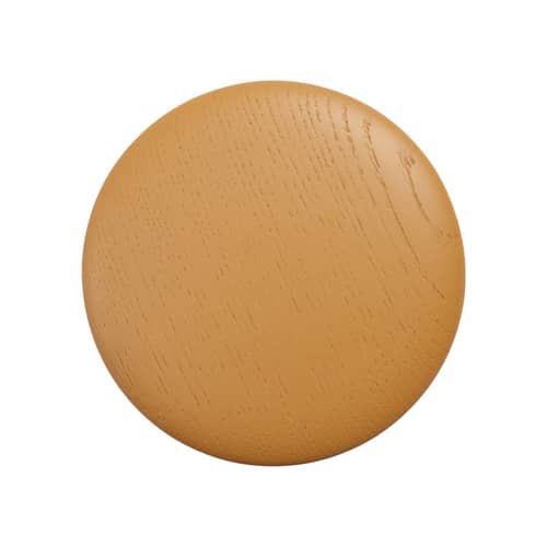 Patère The Dots Wood Medium / Bois - Ø 13 cm - Muuto - Caramel - Frêne teinté