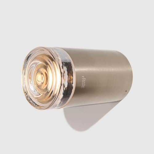 Pyl Ceiling light metal / Ceiling light - Petite Friture - Polished steel - Polished steel, Pressed glass