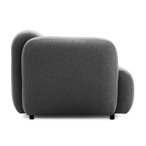 Swell Sofa / L 235 cm - 3-Sitzer - Normann Copenhagen - Grau - Gewebe, Stahl