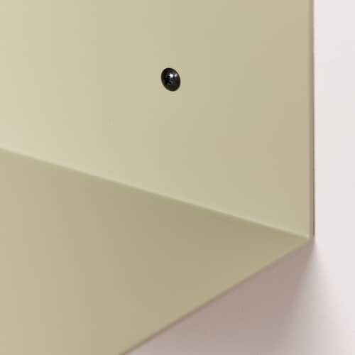 Table de chevet murale Steel métal vert / L 40 cm - NOBODINOZ - Vert Olive - Acier laqué