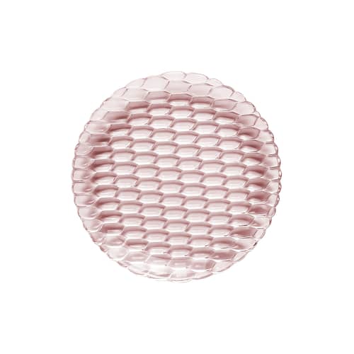 Teller Jellies Family plastikmaterial rosa / Ø 27 cm - Kartell - Rosa - Thermoplastisches Polykarbonat