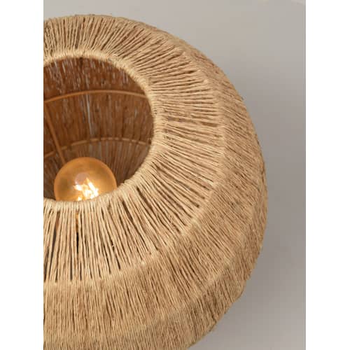 Tischleuchte Iguazu Small faser beige / Jute - Ø 25 cm - GOOD&MOJO - Ø 25 cm / Natur - Jute