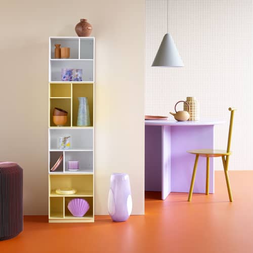 Accessorio  legno grigio / Base per modulo Montana Mini - Ingombro H 3 cm x L 35 cm - MONTANA - Antracite 04 - MDF laccato
