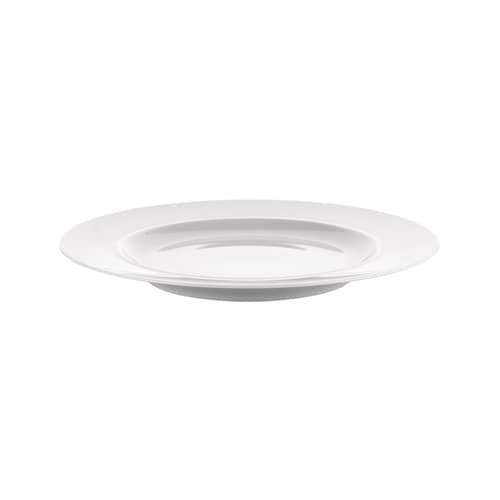 Set 4 assiettes La Bella Tavola Ø 27 cm - céramique / Ettore Sottsass - Alessi - Blanc uni - Porcelaine fine