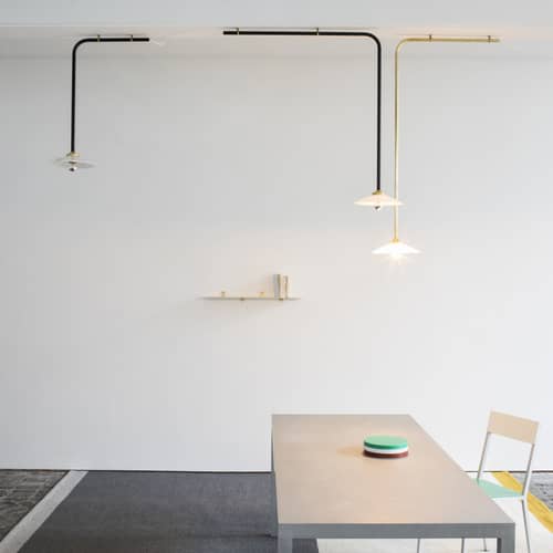 Plafonnier Celing Lamp n°3 / H 60 x L 40 cm - valerie objects - Laiton - Acier, Verre