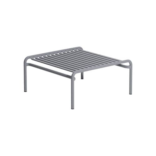 Week-end Coffee table metal grey / 69 x 60 cm - Aluminium - Petite Friture - Stone grey - Aluminium