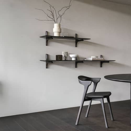 Etagère murale PI bois marron / L 100 cm - Acajou massif - Ethnicraft - L 100 cm / Acajou - Acajou massif teinté
