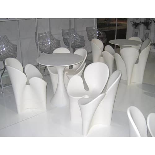 Fauteuil Clover plastique blanc / Ron Arad, 2007 - Driade - Blanc - Polyéthylène