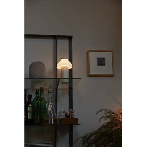 Lampada da esterno ricaricabile senza fili PC Portable materiale plastico beige bianco / Pierre Charpin - Hay - Crema - ABS, Polietilene
