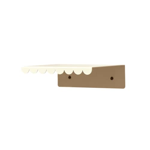 Mensola a muro Vibes Small metallo bianco / L 20 cm - NOBODINOZ - Avorio - Acciaio laccato