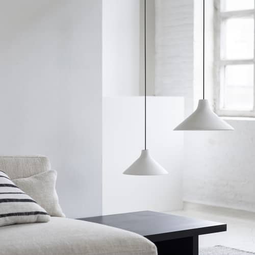 Pendelleuchte Seam Large keramik weiß / Ø 33 cm - Serax - Ø 33 cm / Off-White - Porzellan