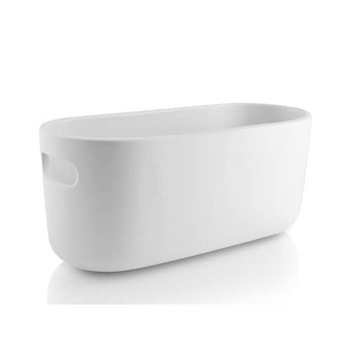 Pot à réserve d\'eau Herb céramique blanc / Bac à herbes aromatiques - Eva Trio - Blanc - Céramique, Nylon, Plastique