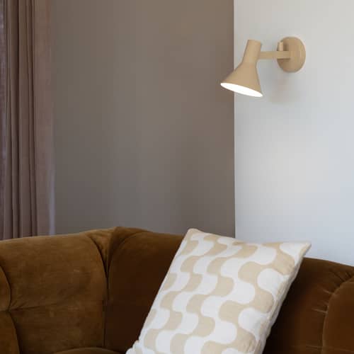Wandleuchte mit Stromkabel Stavanger metall beige / Orientable - It\'s about Romi - Beige - Eisen