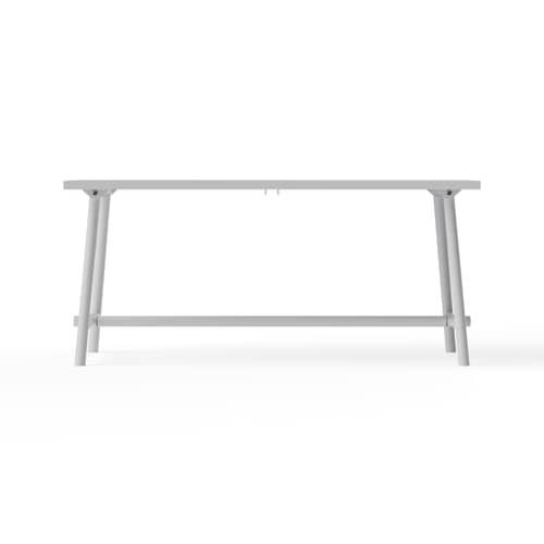Table rectangulaire Fred\'s métal gris / 170 x 90 cm - 6 personnes - Fatboy - Gris clair - Aluminium