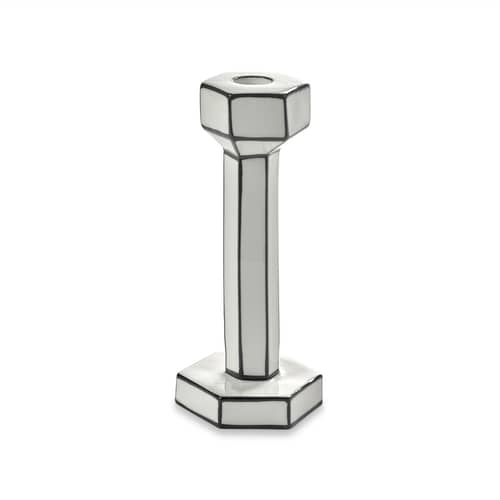Bougeoir Carte Blanche céramique blanc / Large - H 20.8 cm - Serax - H 20.8 cm - Porcelaine