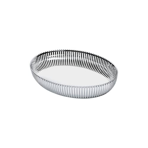 Corbeille PCH06 par Pierre Charpin métal / Ovale 26x20 cm - Alessi - Acier - Acier inoxydable