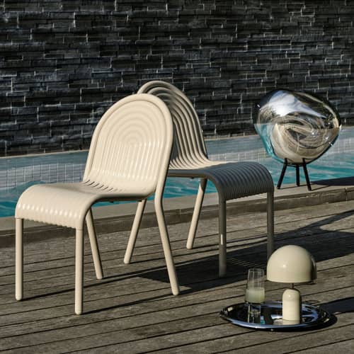Schnurlosleuchte Melt LED Large plastikmaterial silber / Ø 50 cm - zum Stellen oder Hängen - Tom Dixon - Silber - Geblasenes Polycarbonat