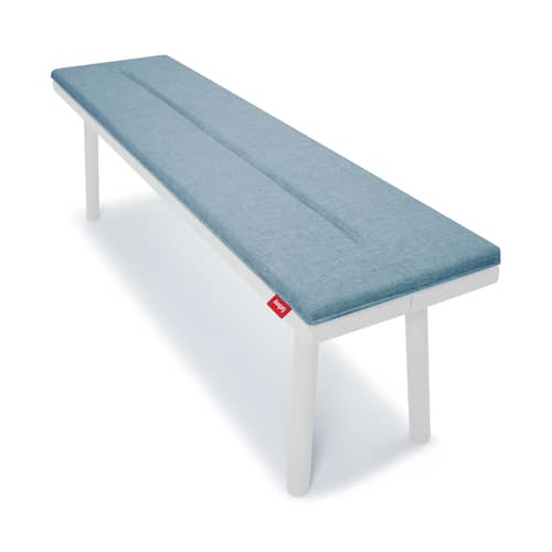 Accessory textile blue / Fred\'s Bench cushion - Fatboy - Storm blue - Foam, Olefin fabric