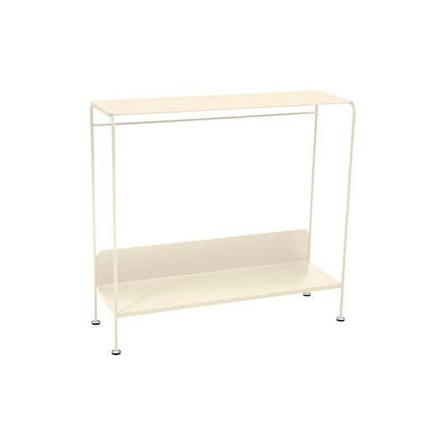 Console Picolino métal beige / L 93 x P 31 x H 85 cm - Fermob - Beige latte - Acier laqué