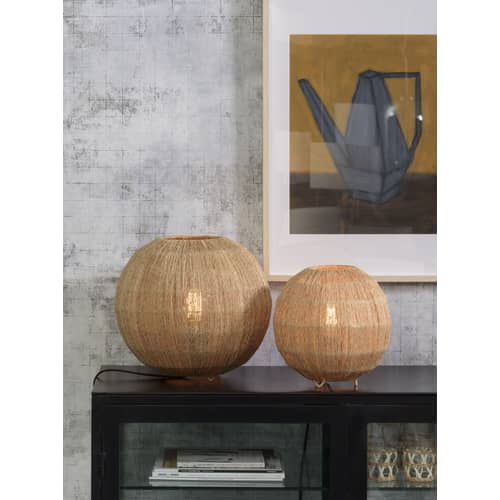 Lampada da tavolo Iguazu Small fibre beige / Juta - Ø 25 cm - GOOD&MOJO - Ø 25 cm / Naturale - Iuta
