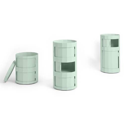 Rangement Facet High / H 65 cm - 3 portes - Hay - Vert menthe - ABS recyclé