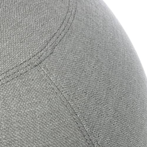 Sitzkissen Original textil grau / Ø 55 cm - BLOON PARIS - Elefantengrau - Polyester-Gewebe, PVC