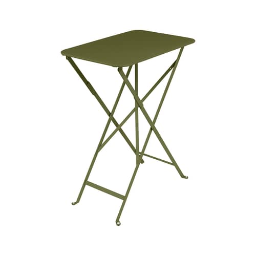 Table pliante Bistro métal vert / 57 x 37 cm - Acier / 2 personnes - Fermob - Pesto - Acier laqué