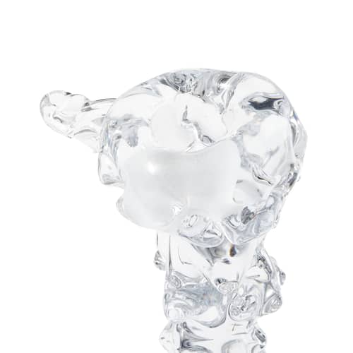Bougeoir Drip Glass Large verre transparent / H 25 cm - POLSPOTTEN - H 25 cm / Transparent - Verre