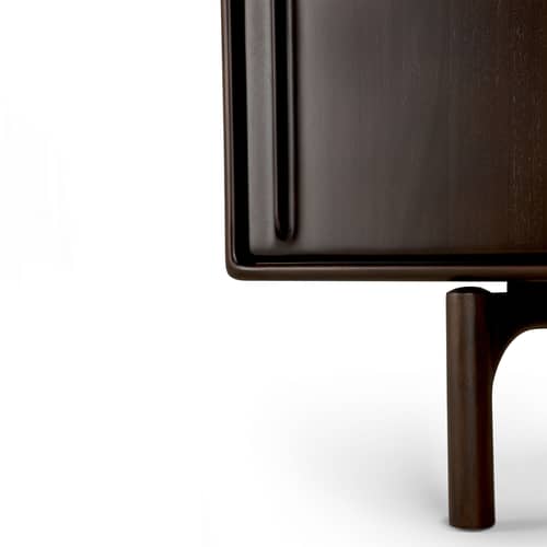 Buffet Flow bois marron / L 224 x H 82 cm - 2 portes coulissantes - Ethnicraft - L 224 cm - Acajou massif