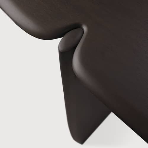 Console PI bois marron / 160 x 40 x H 75 cm - Acajou massif - Ethnicraft - Acajou brun foncé - Acajou massif teinté