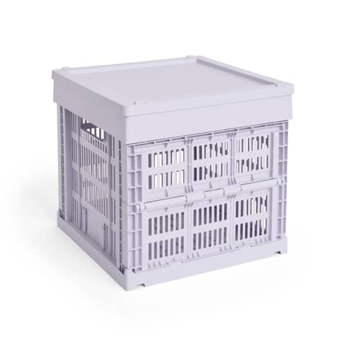Deckel  plastikmaterial violett / Für Korb Colour Crate Medium Medium Square & Cube 30 x 30 cm - Hay - Lavendel - Recyceltes Polypropylen