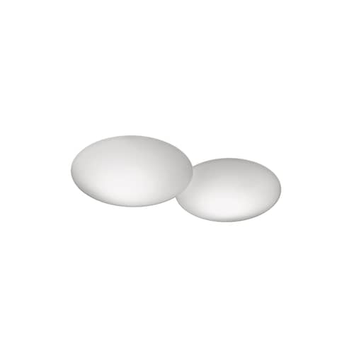 Deckenleuchte Puck glas weiß Doppelte - Vibia - Weiß - geblasenes Glas