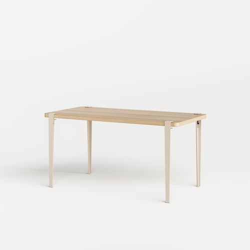 Pied avec fixation étau by Uchronia / H 75 cm - Pour créer table & bureau - TIPTOE - Beige (by Uchronia) - Acier thermolaqué