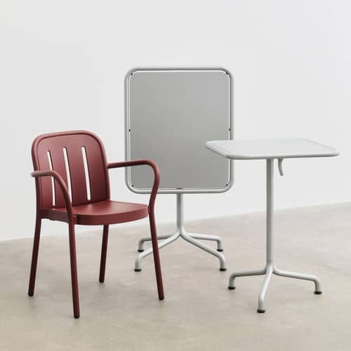Table carrée Deville métal gris / 55 x 55 cm - Hay - Gris argent - 