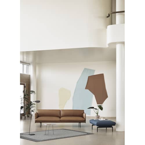 Teppich Pebble textil grau / handgewebt - 170 x 240 cm - Muuto - Hellgrau - Jutefaser, Wolle