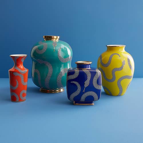 Bidon Design Gluten Vice Par Jonathan Adler - Porcelaine Noire, Couvercle, Neuf Avec étiquette