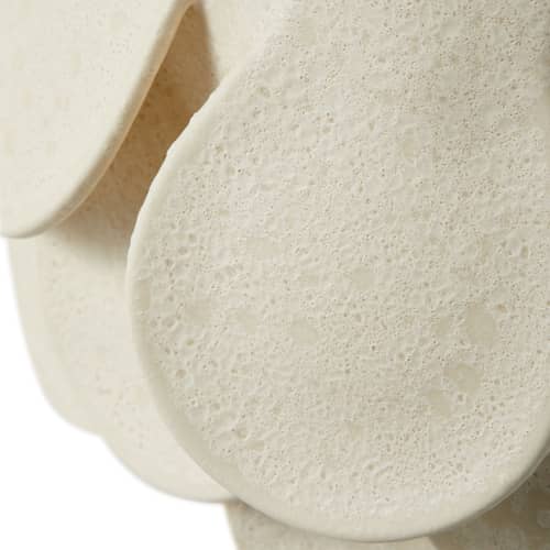 Vase Quillie medium céramique beige / Ø 25 x H 45 cm - POLSPOTTEN - Beige - Céramique