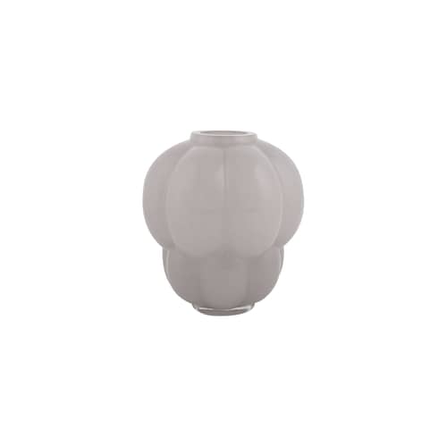 Vase Uva glas grau / Ø 20 x H 22 cm - AYTM - H 22 cm / Taubengrau - mundgeblasenes Glas