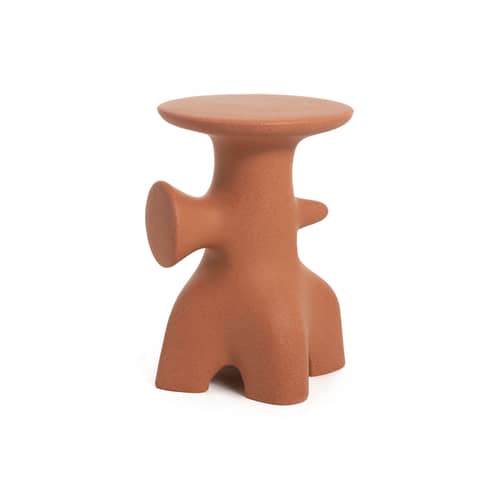 Tabouret Archeo terracotta / H 46,7 cm - Jaime Hayón - Magis - Orange terracotta - Polyéthylène
